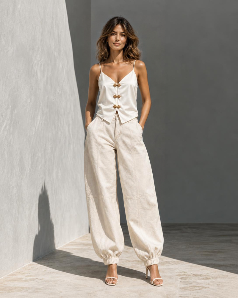 Marinaio Balloon Pant Creme
